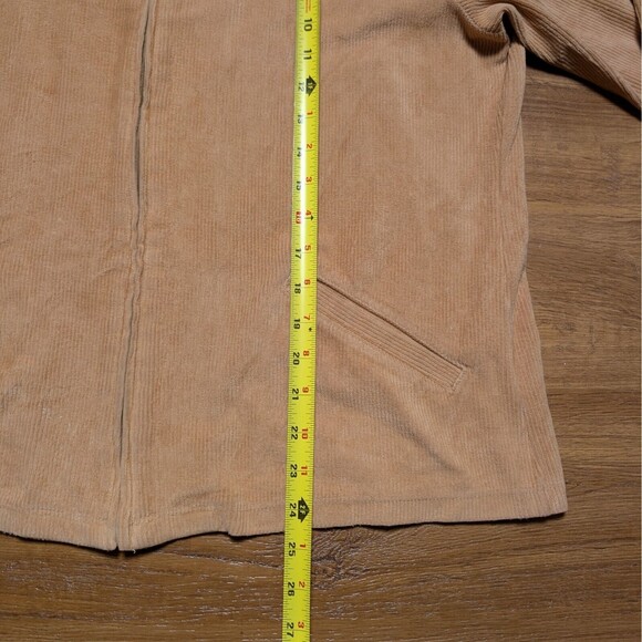 Lands End Corduroy Full Zip Jacket Womens Size Large (14-16) Brown Casual - Picture 9 of 10